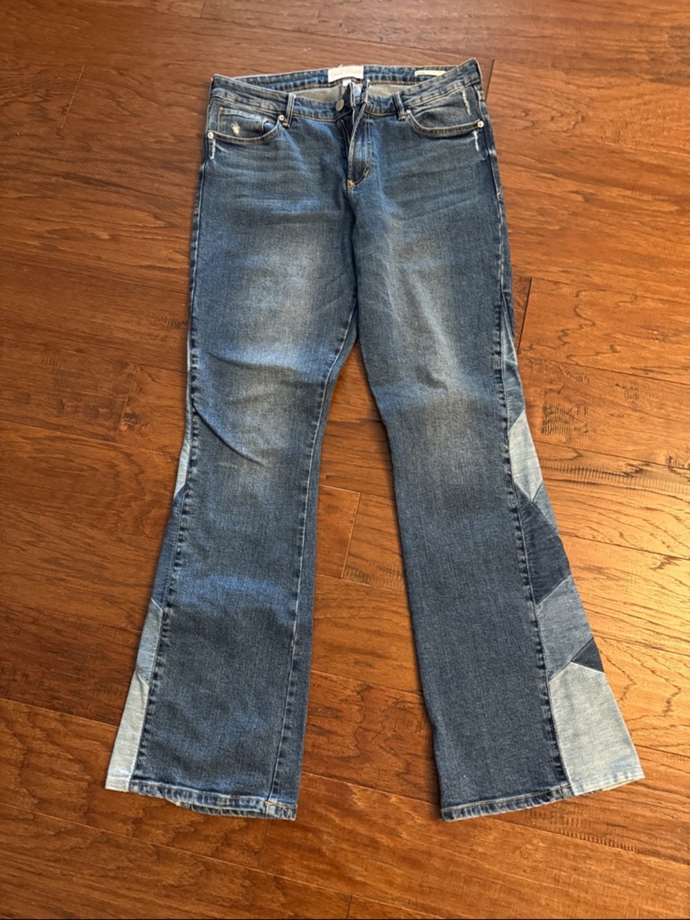 GUC Dear John Denim Patchwork Flare Jeans